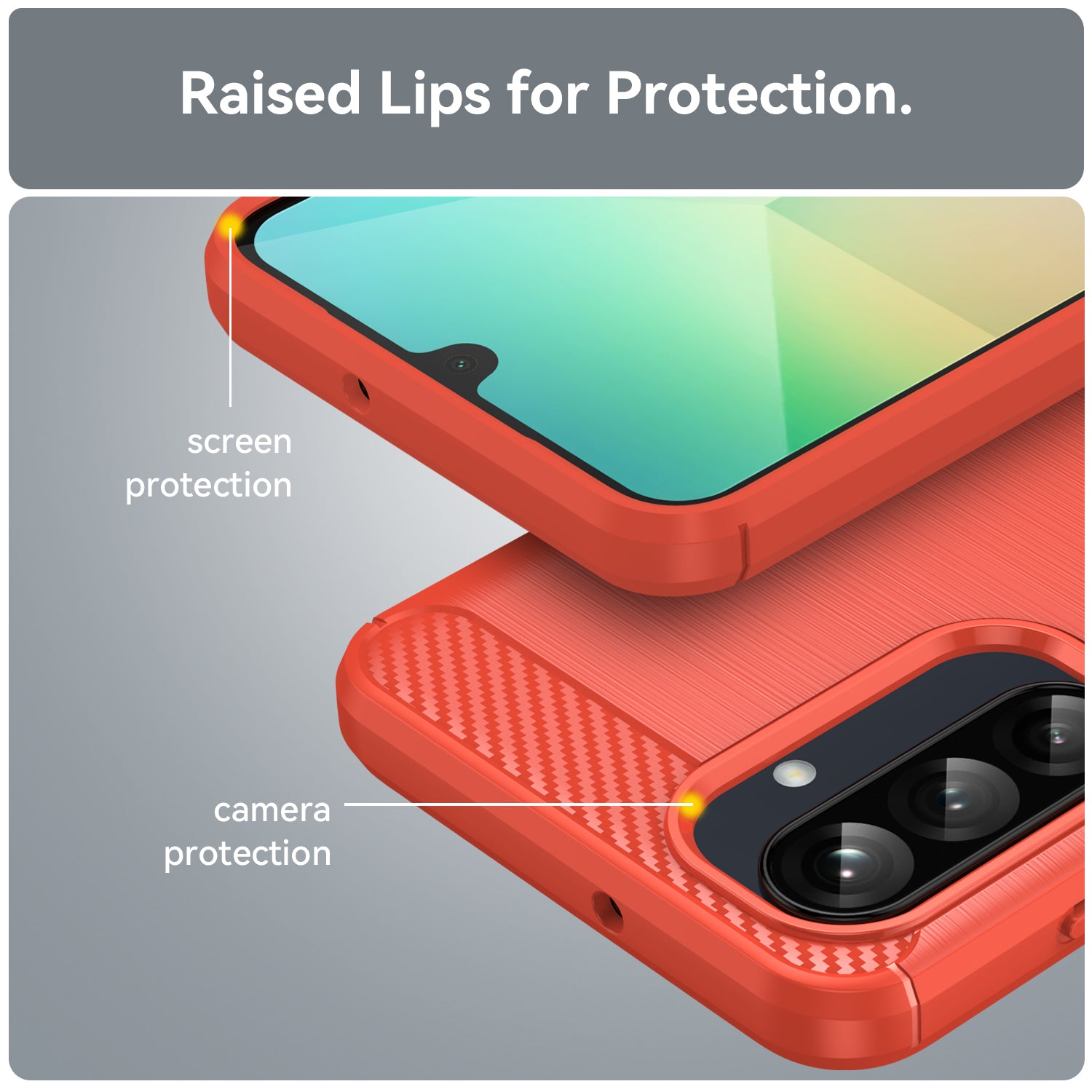 Samsung Galaxy A26 5G Carbon Fibre Case [Red]