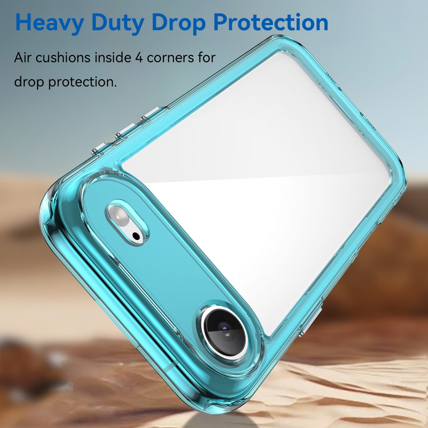 Iphone 17 Air Soft Gel Case [Clear Blue]
