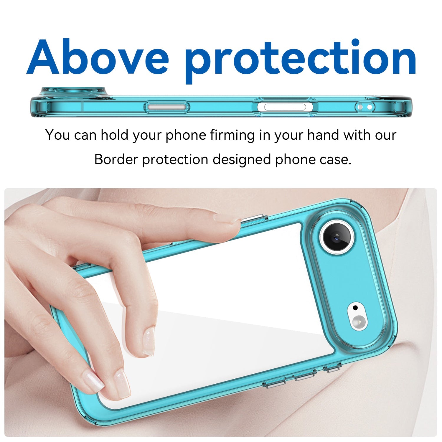 Iphone 17 Air Soft Gel Case [Clear Blue]