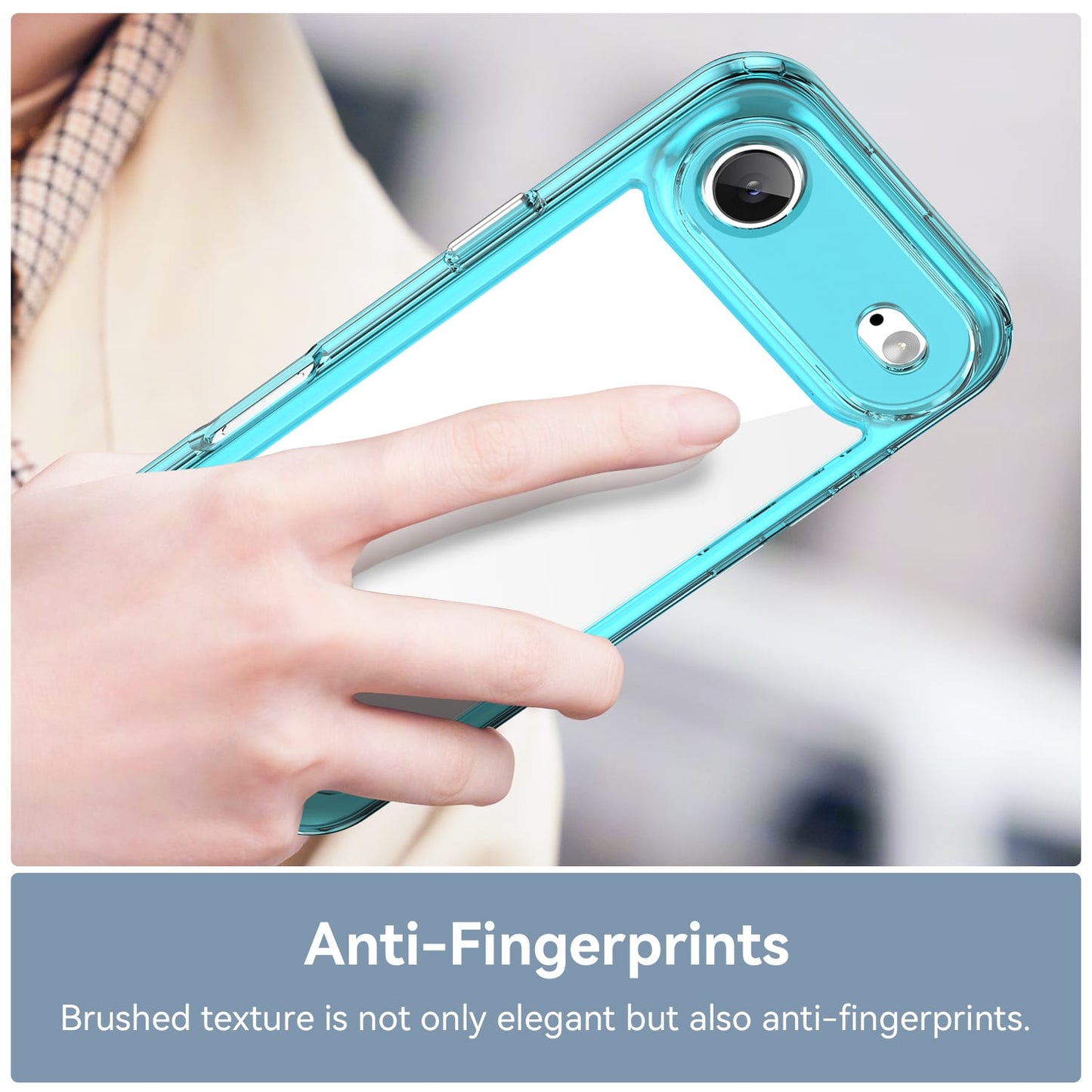 Iphone 17 Air Soft Gel Case [Clear Blue]
