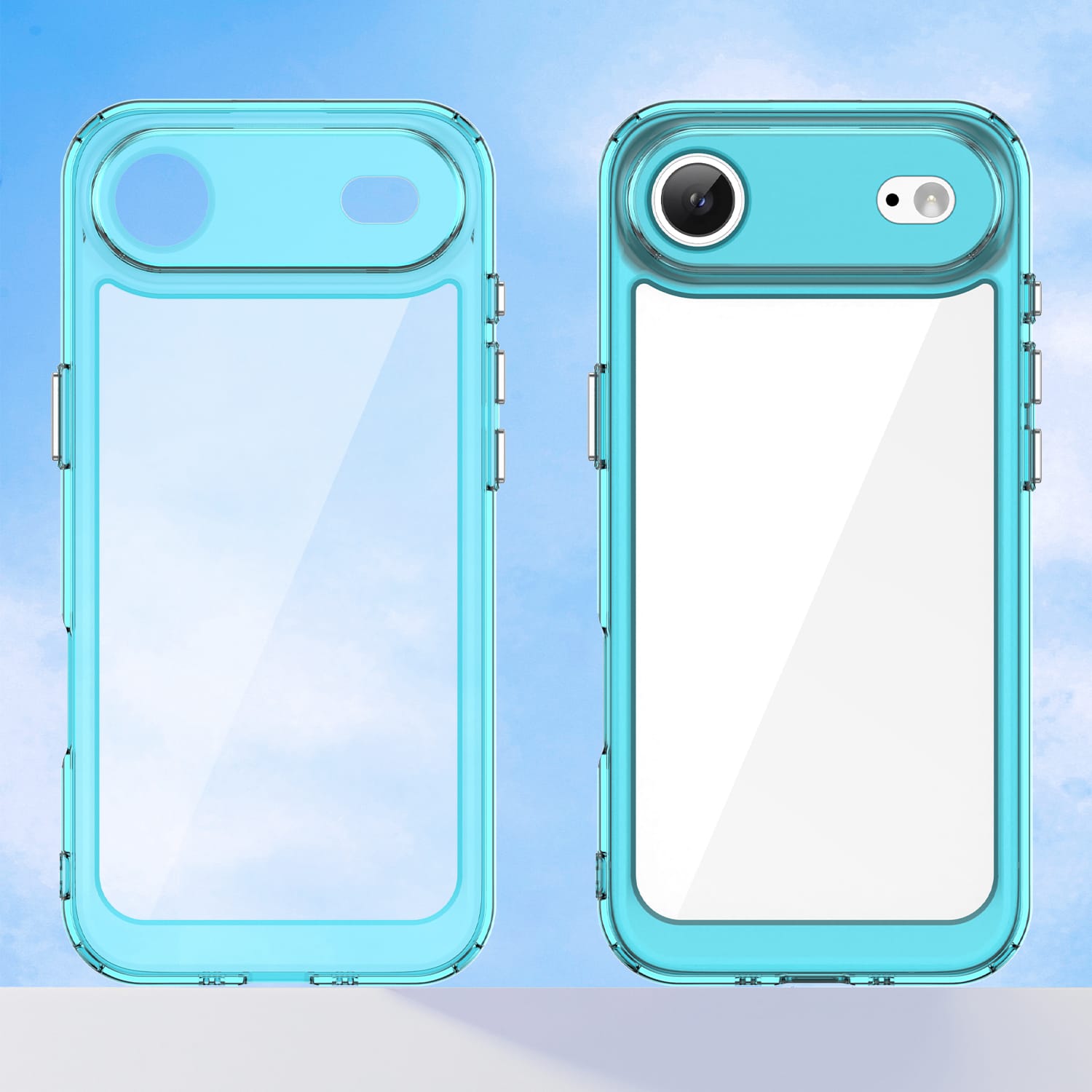 Iphone 17 Air Soft Gel Case [Clear Blue]