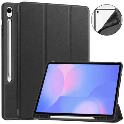 Tab S10Fe Plus Tri-Fold Pen Holder Case [Black]