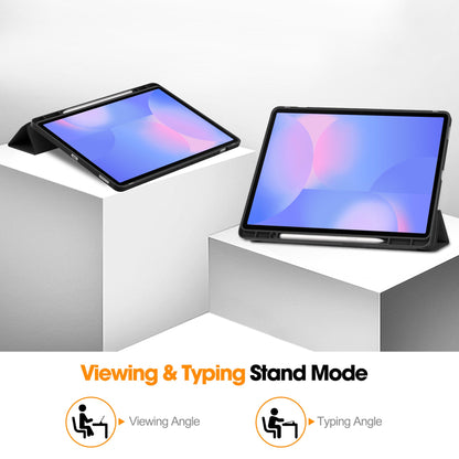 Tab S10Fe Plus Tri-Fold Pen Holder Case [Black]