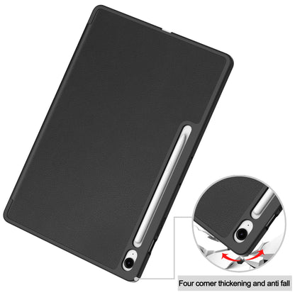 Tab S10Fe Plus Tri-Fold Pen Holder Case [Black]