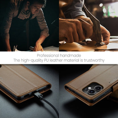 Oppo Reno 13 F 5G Pu Wallet Case [Brown]