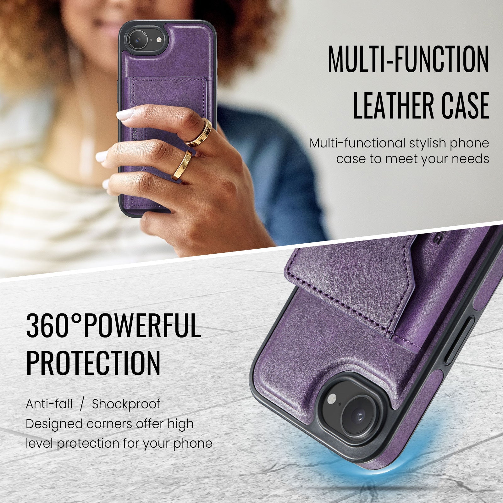 Iphone 16E Magsafe Wallet [Purple]