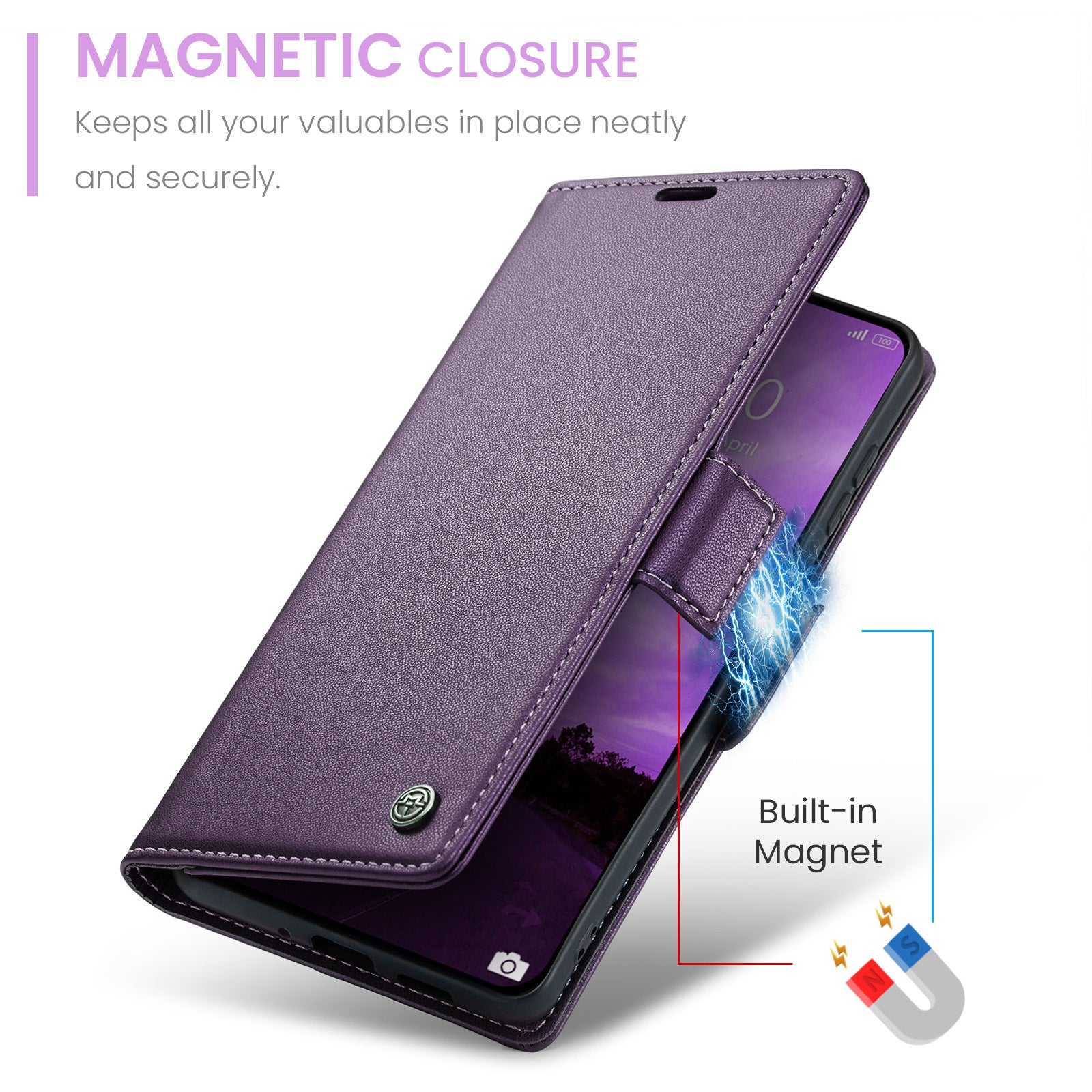 Xiaomi 14T Pro Pu Wallet Case [Purple]