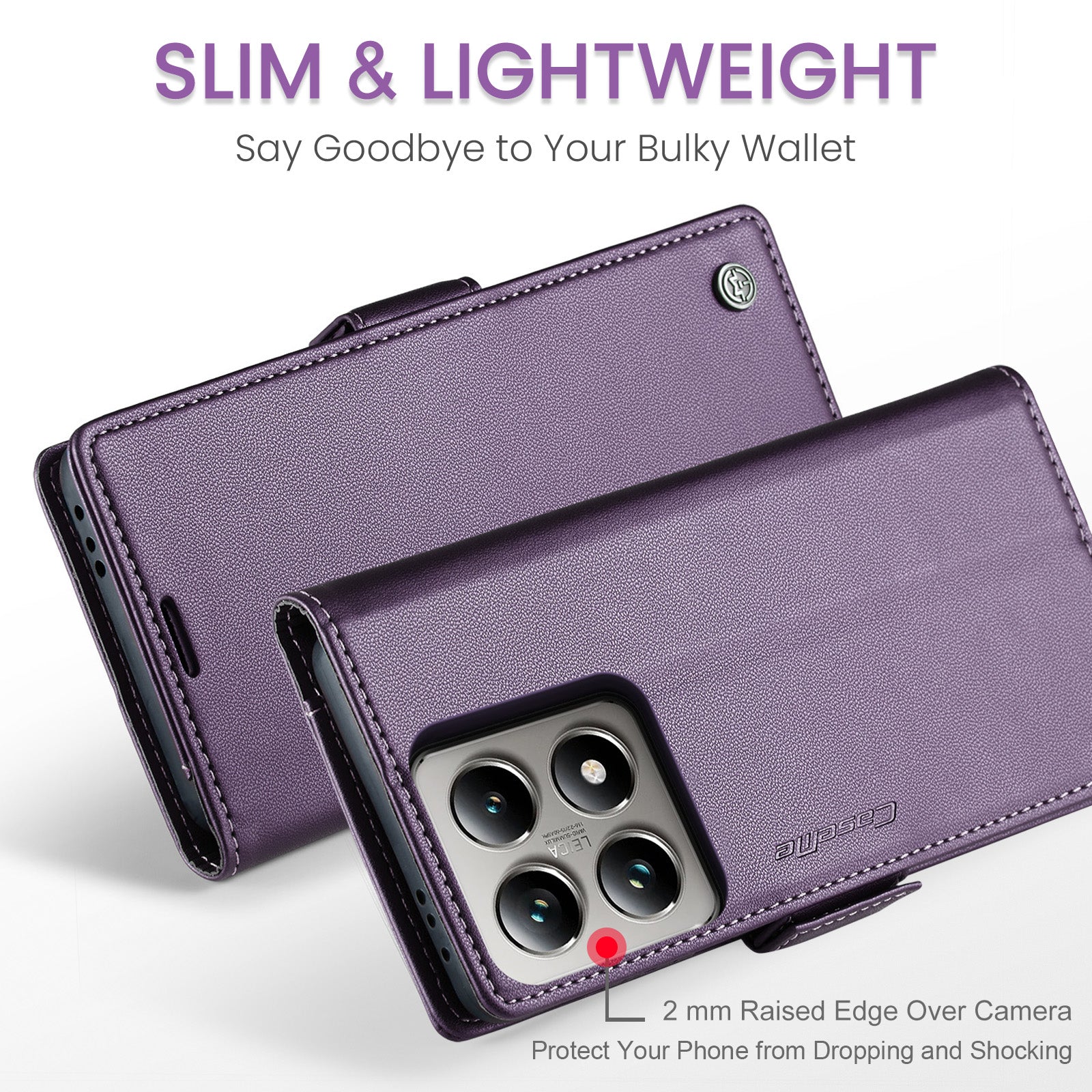 Xiaomi 14T Pro Pu Wallet Case [Purple]