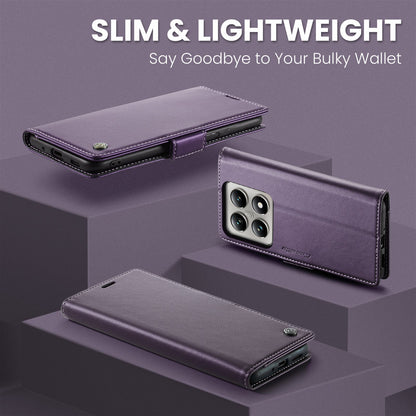Xiaomi 14T Pro Pu Wallet Case [Purple]