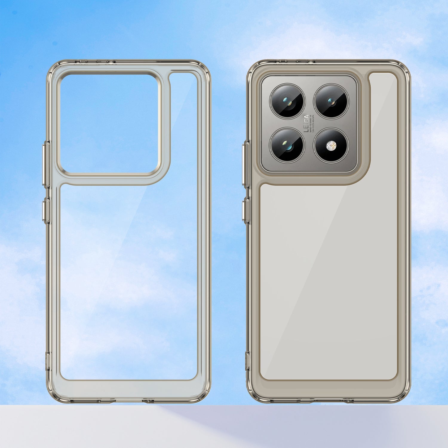 Xiaomi 14T Pro Soft Gel Bumper Case [Clear Grey]