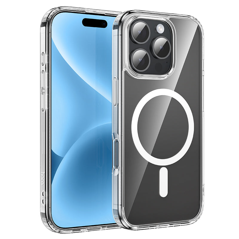 Magnetic Clear Case w/ 4 Corner Air Cushion (MAG) [iPhone 16 Pro Max]