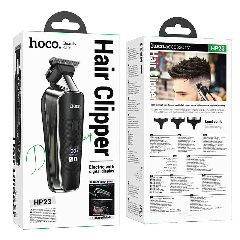 Electric Hair Clipper w/ Battery % Display (HP23)