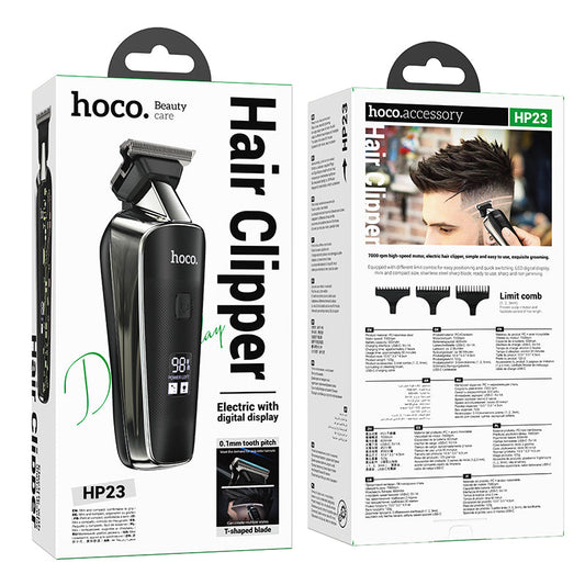 Electric Hair Clipper w/ Battery % Display (HP23)