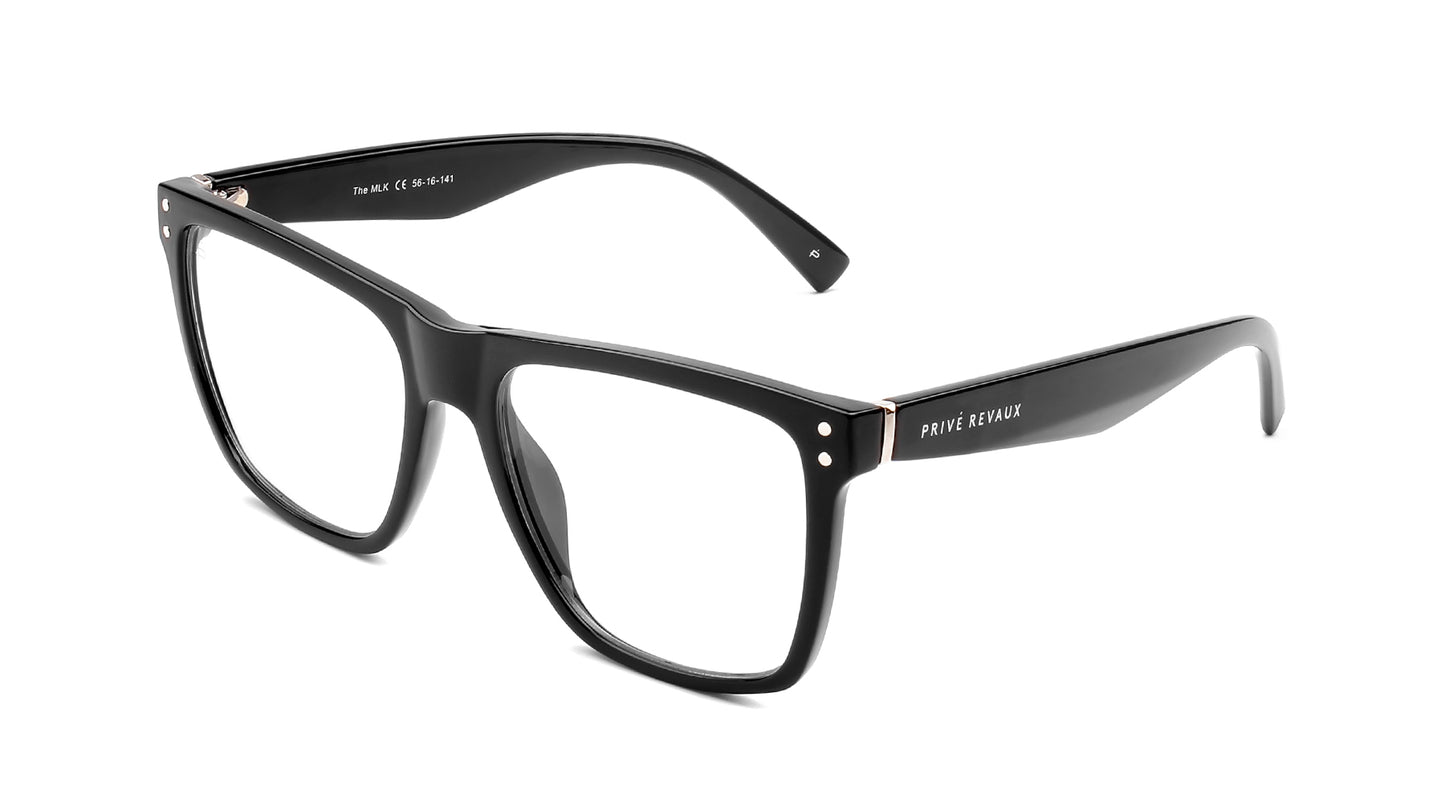 Prive Revaux The MLK Blue Light Glasses [Black/Clear]