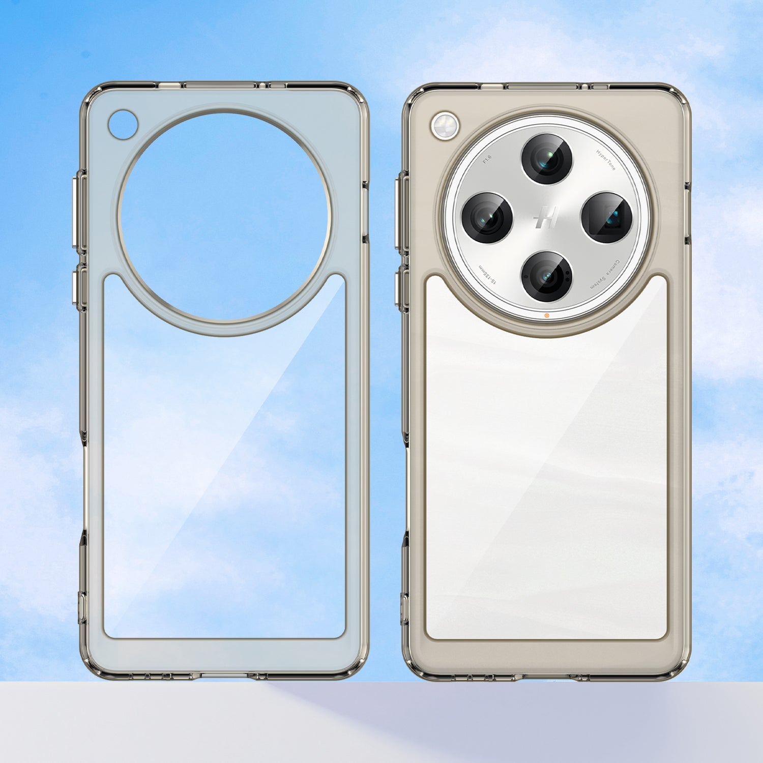 Oppo Find X8 Pro Soft Gel Bumper Case [Clear Grey]