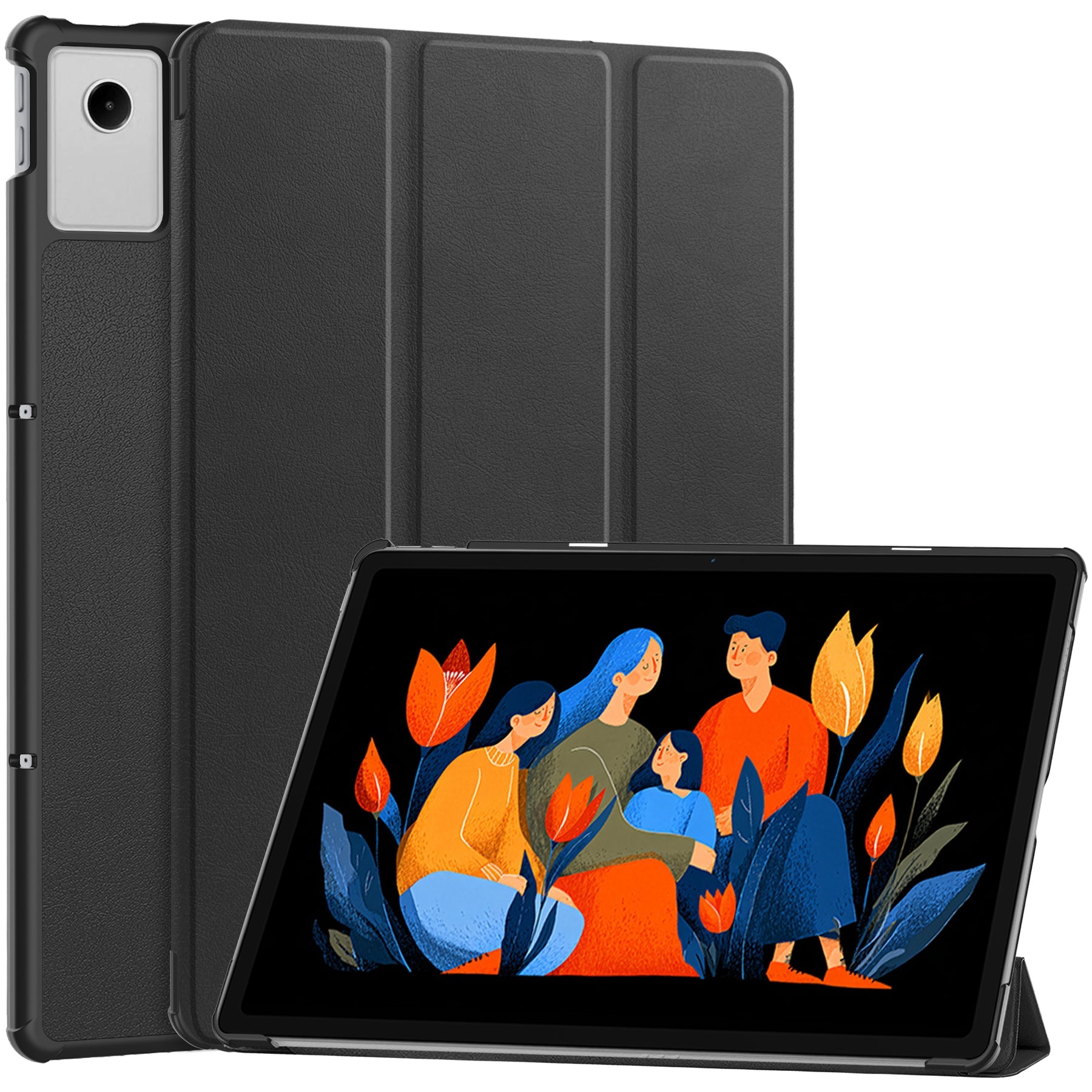 Lenovo Tab Plus 12.1 2025 Tri-fold Pu Case [Black]