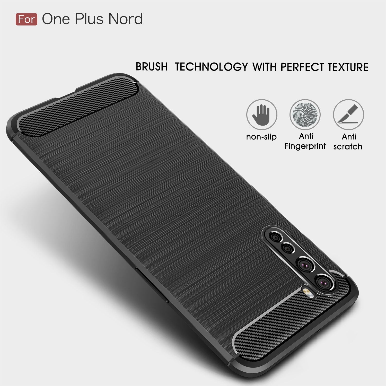 Oneplus Nord Carbon Fibre Case [Black]