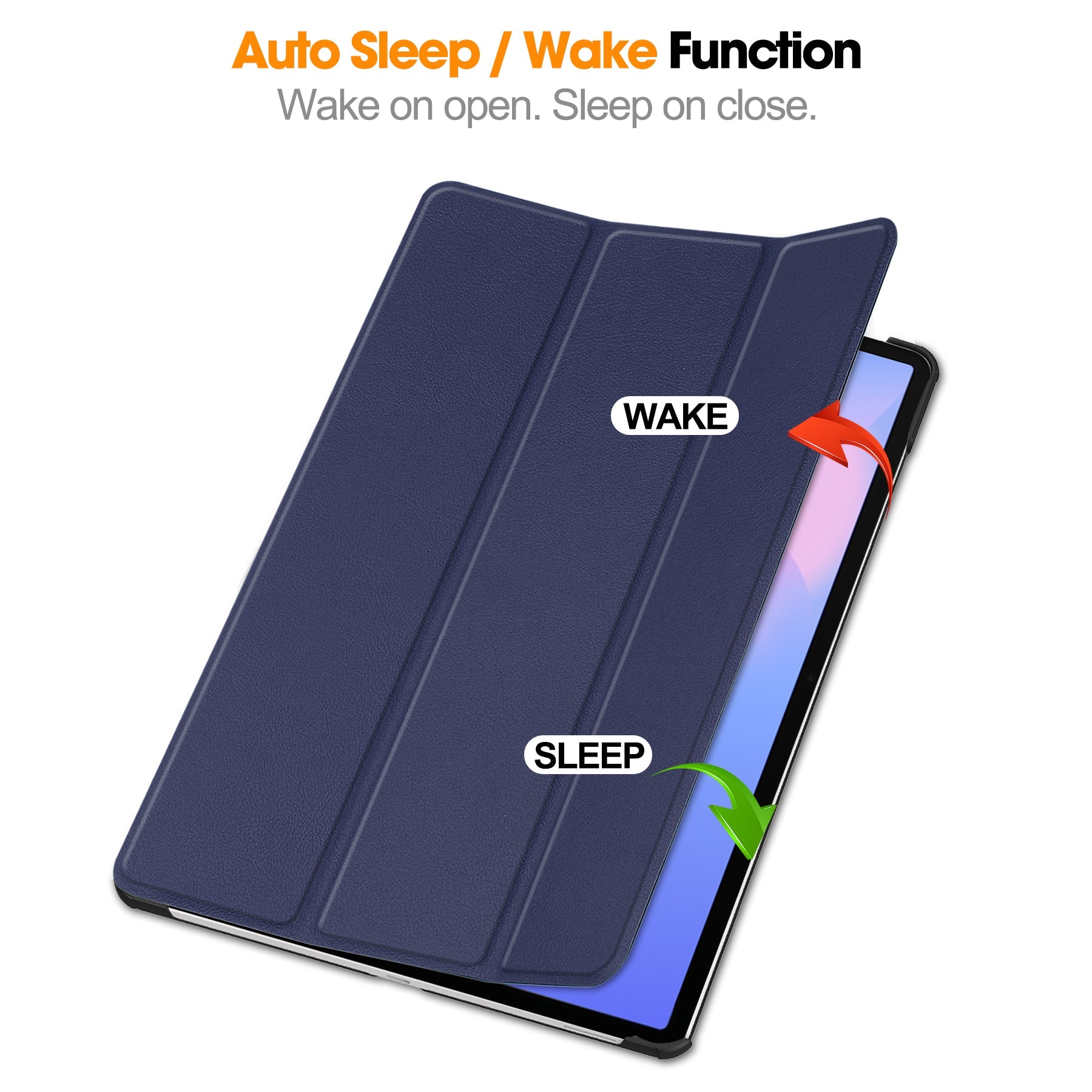 Tab S10Fe Plus Tri-Fold Pu Case [Navy]