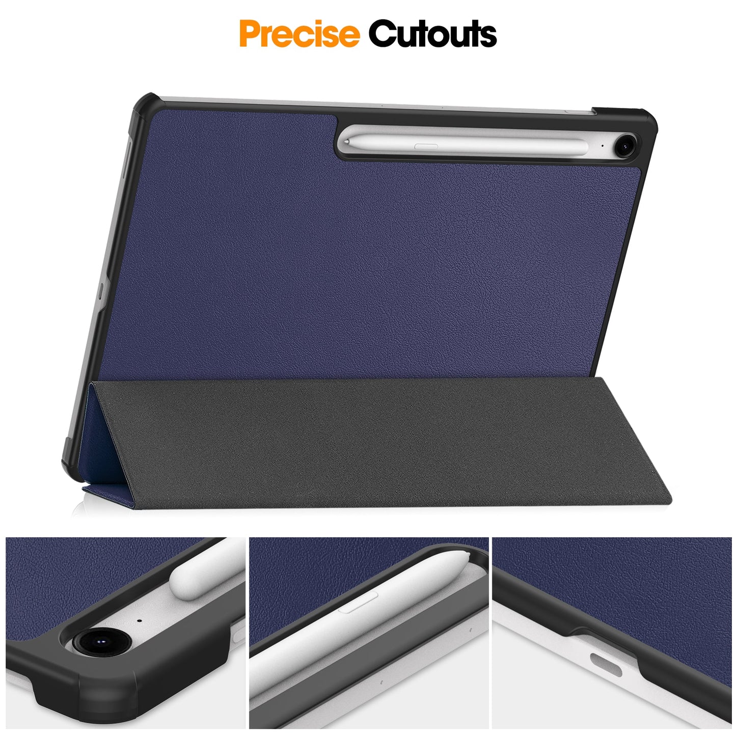 Tab S10Fe Plus Tri-Fold Pu Case [Navy]