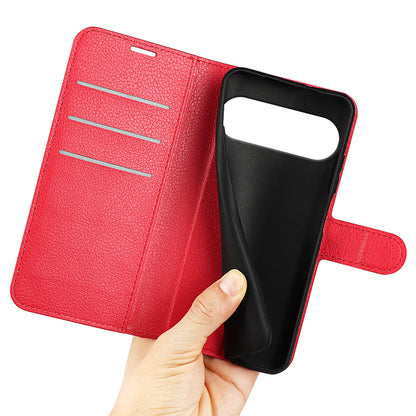 Google Pixel 10 Pro Pu Wallet Case [Red]