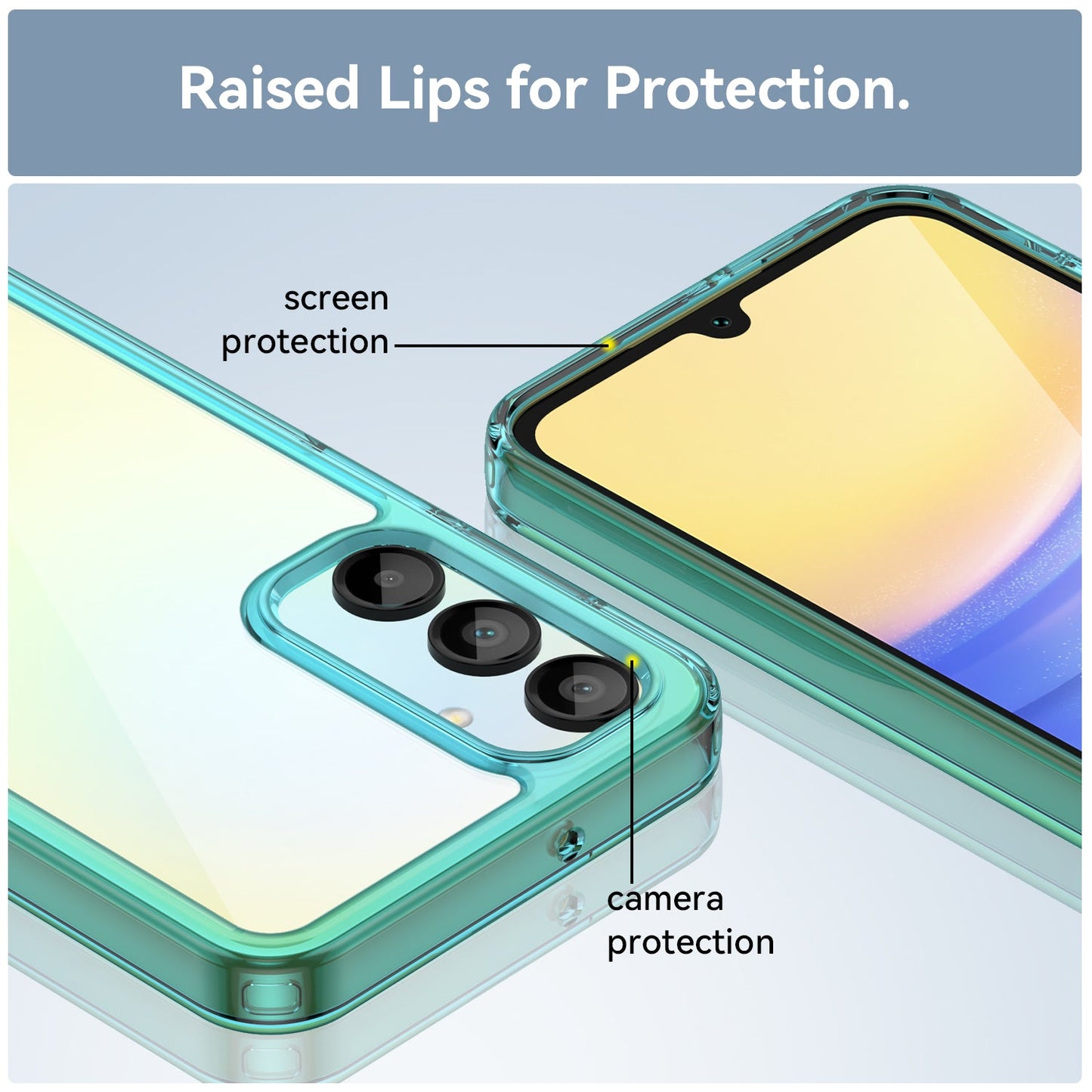Galaxy A16 5G Soft Gel Bumper Case [Clear Blue]