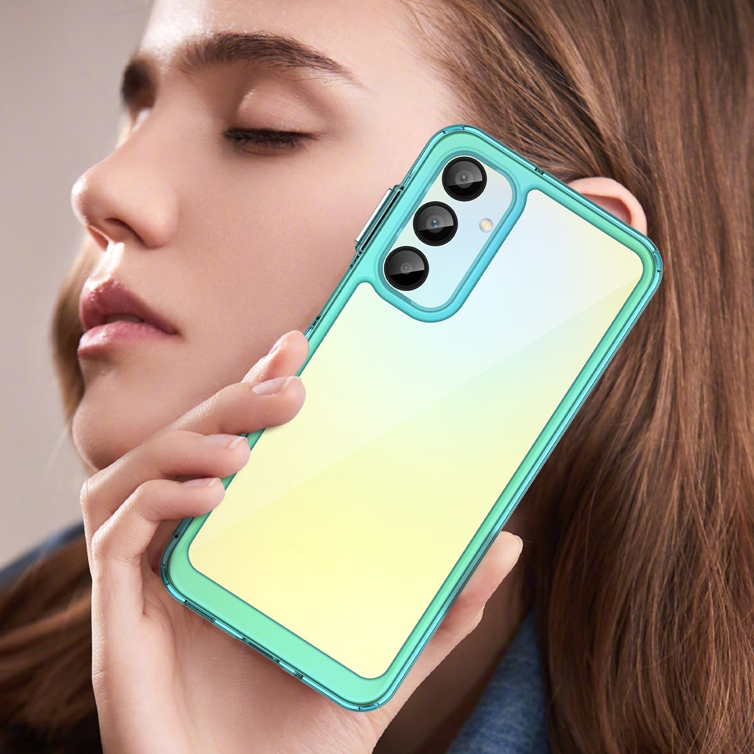 Galaxy A16 5G Soft Gel Bumper Case [Clear Blue]