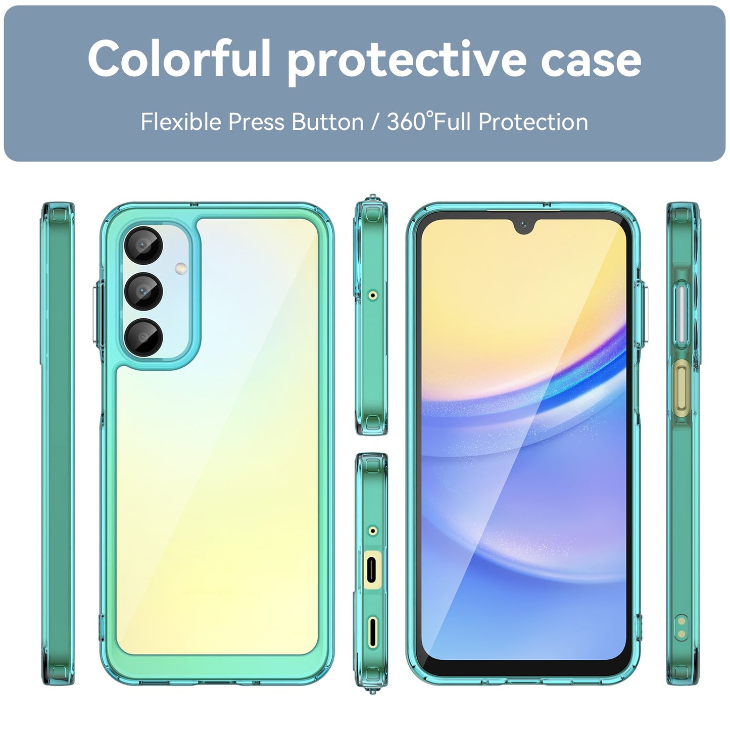 Galaxy A16 5G Soft Gel Bumper Case [Clear Blue]