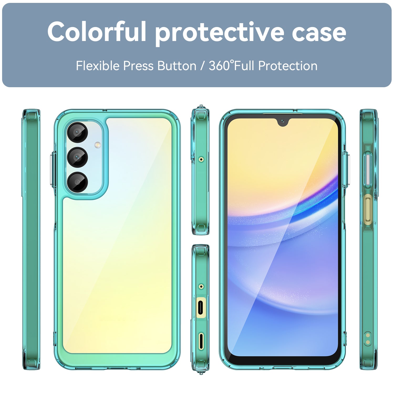 Galaxy A16 5G Soft Gel Bumper Case [Clear Blue]