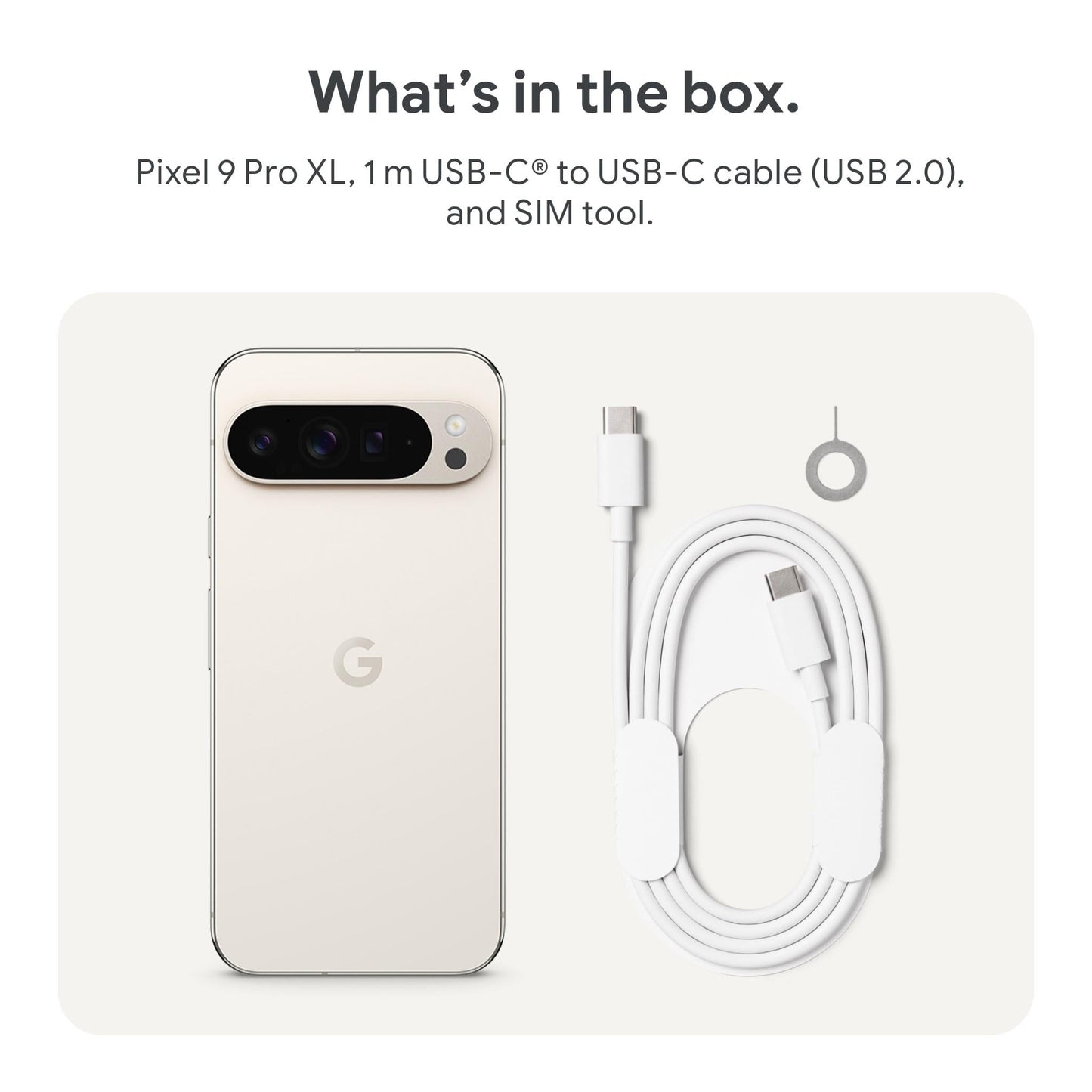 Google Pixel 9 Pro XL Mobile Phone Global [ 256GB / 16GB RAM - Porcelain ]