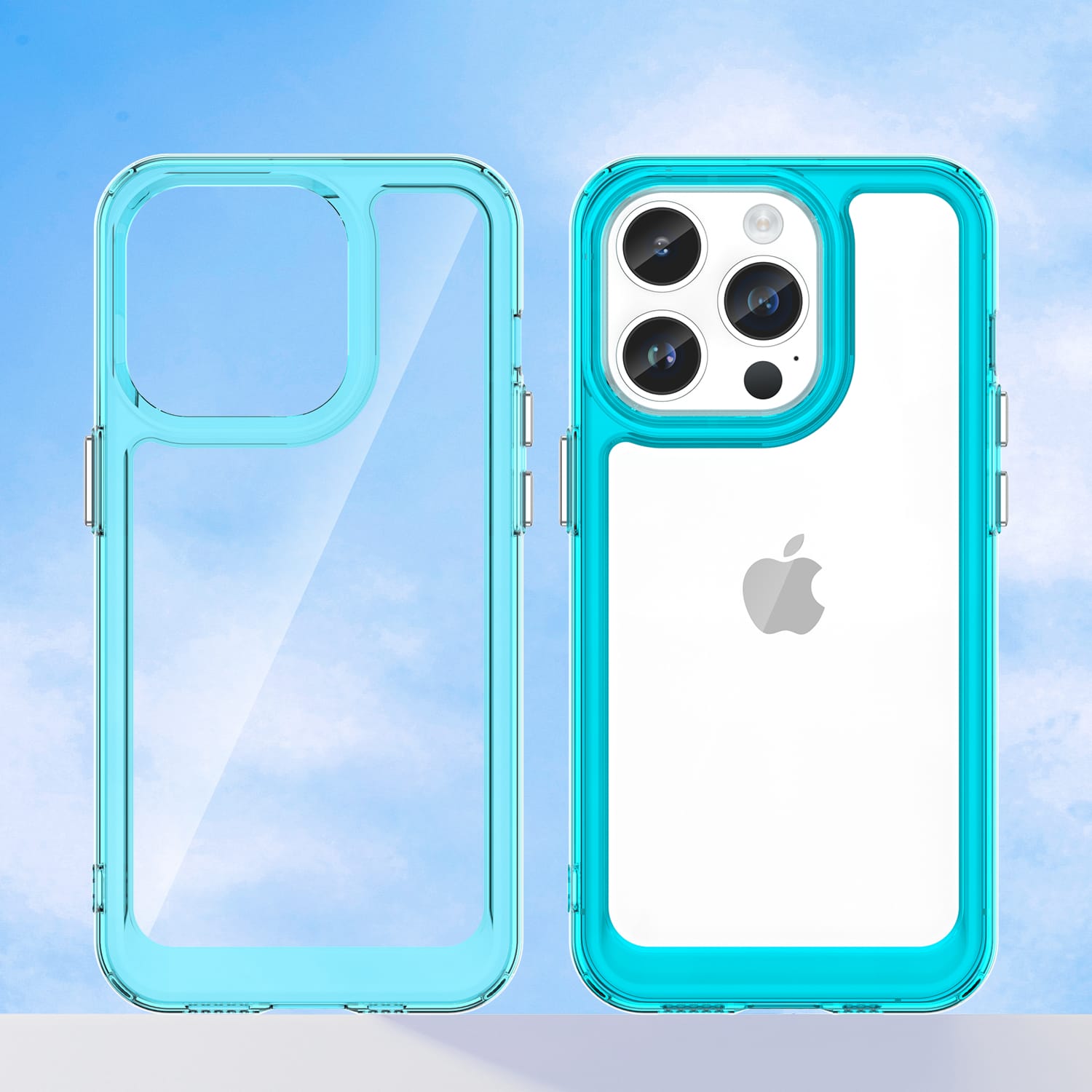 Iphone 14 Pro Soft Gel Case [Clear Blue]
