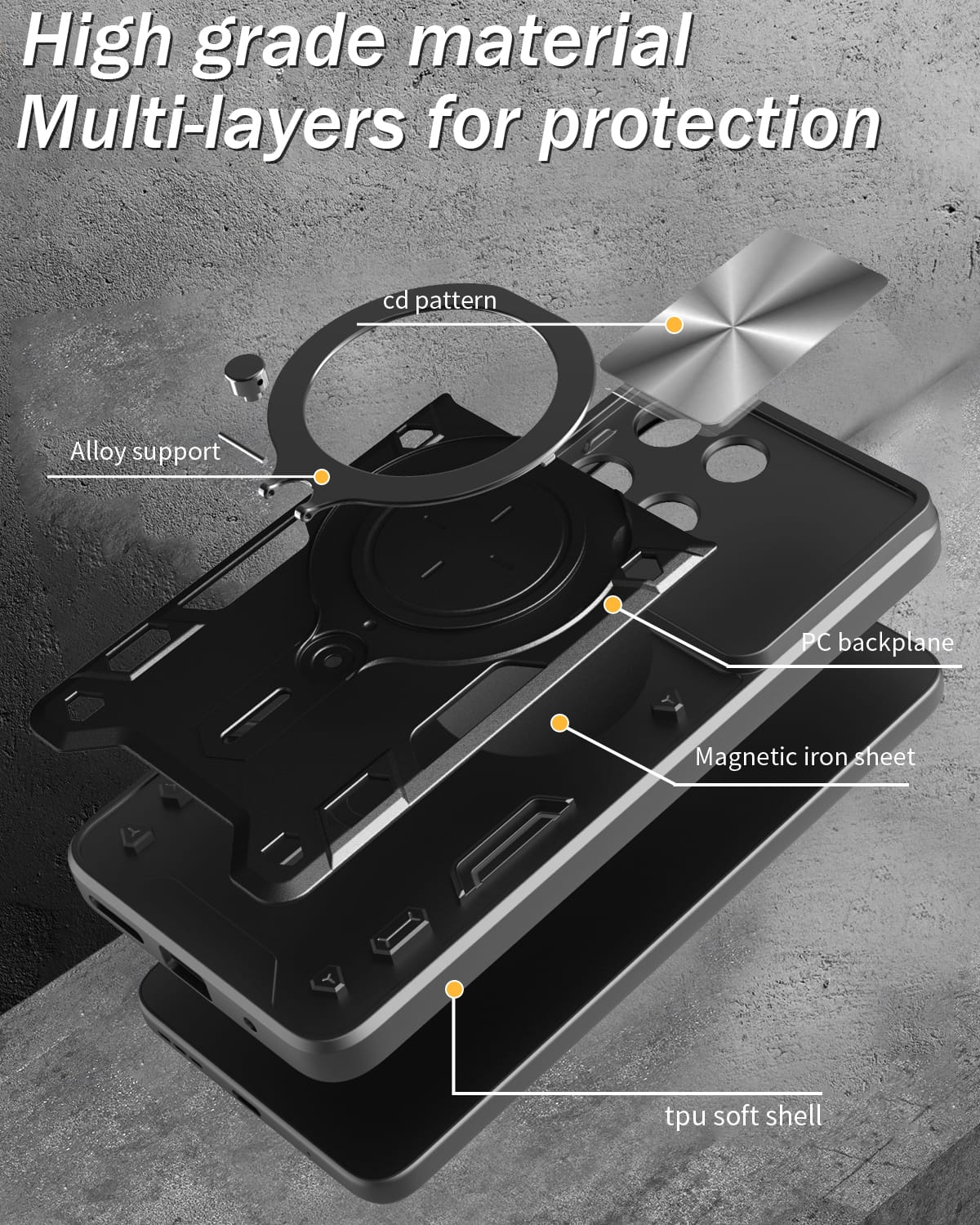 Moto G15 Heavy Duty Case [Navy]