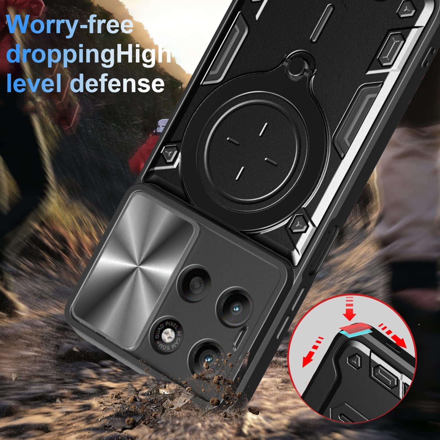 Moto G15 Heavy Duty Case [Navy]