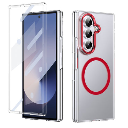 Galaxy Z Fold 7 Clear Magsafe Case [Red]