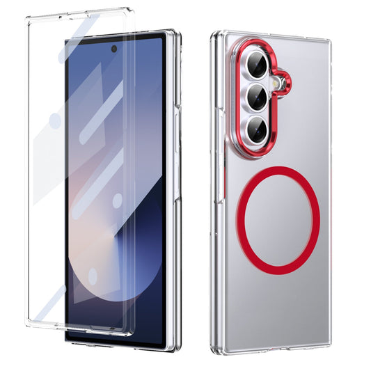 Galaxy Z Fold 7 Clear Magsafe Case [Red]
