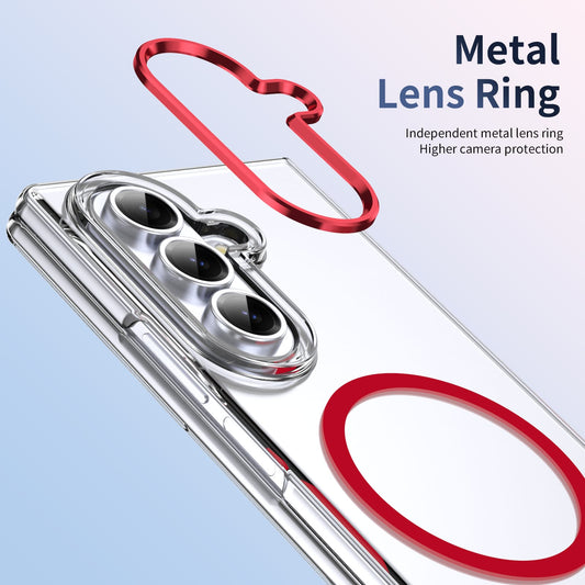 Galaxy Z Fold 7 Clear Magsafe Case [Red]