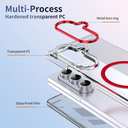 Galaxy Z Fold 7 Clear Magsafe Case [Red]