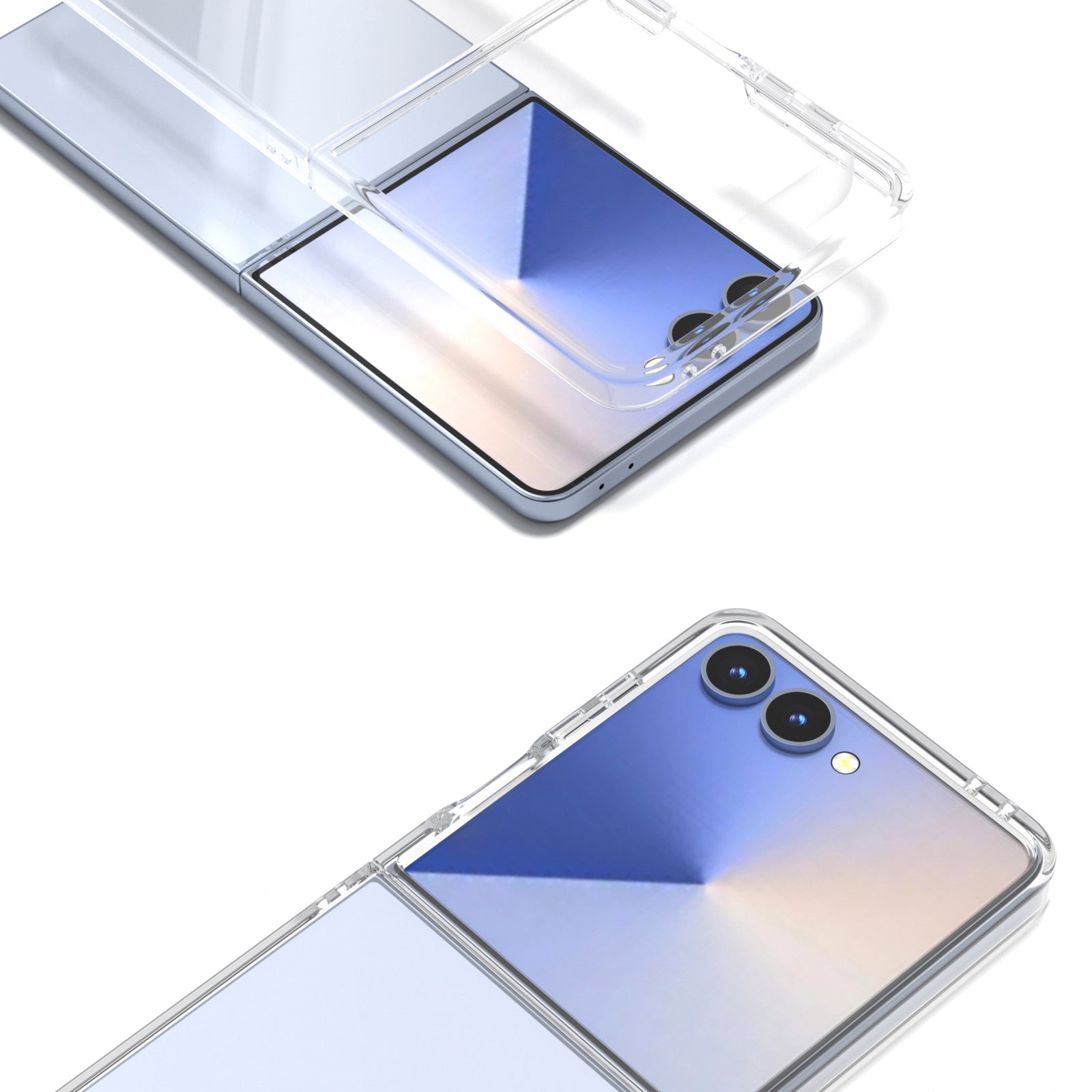 Galaxy Z Flip 7 Clear Hard Pc Case [Clear]