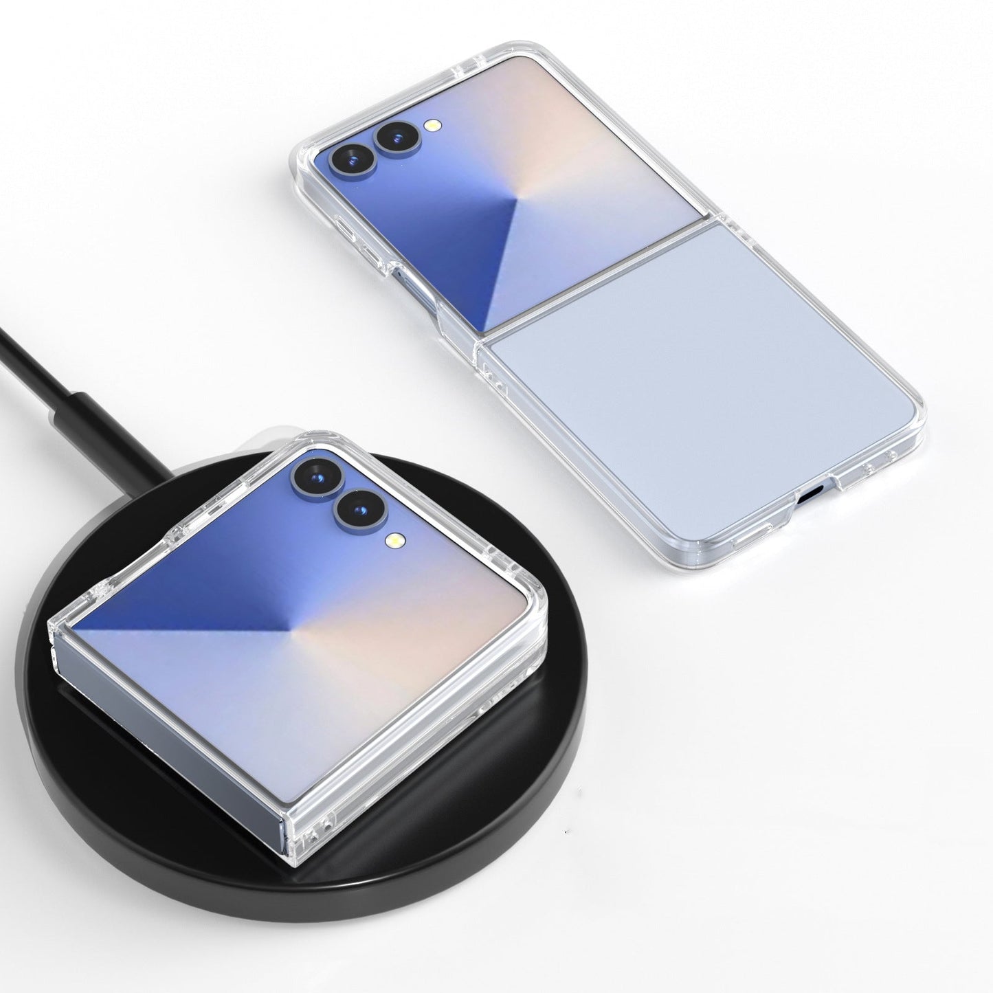 Galaxy Z Flip 7 Clear Hard Pc Case [Clear]