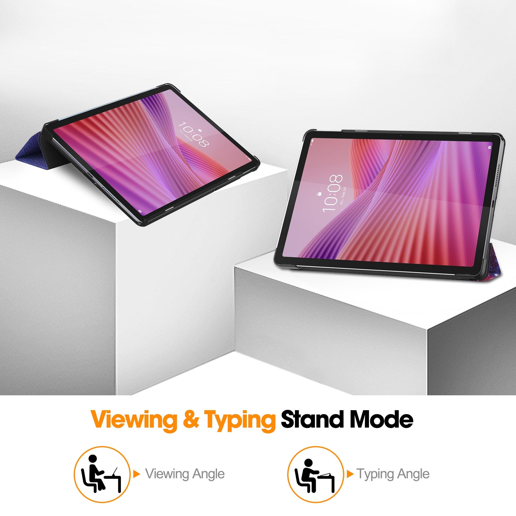 Tab 10.1" 2025 Tb311 Designer Tri-Fold Case [Galaxy]