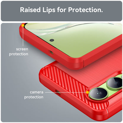 Oneplus Nord Ce4 Lite Carbon Fibre Case [Red]