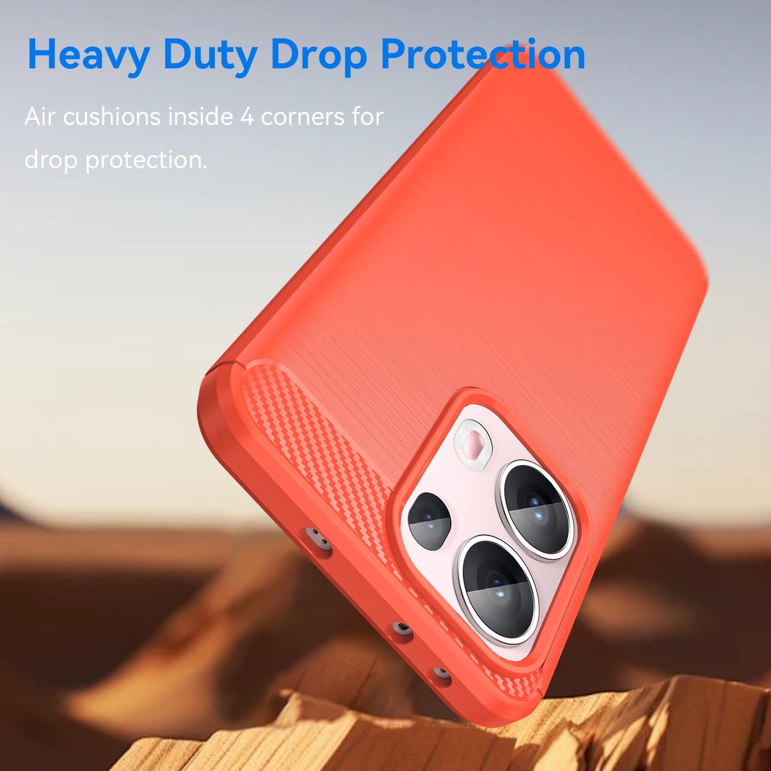 Oppo Reno 13 Pro 5G Carbon Fibre Case [Red]