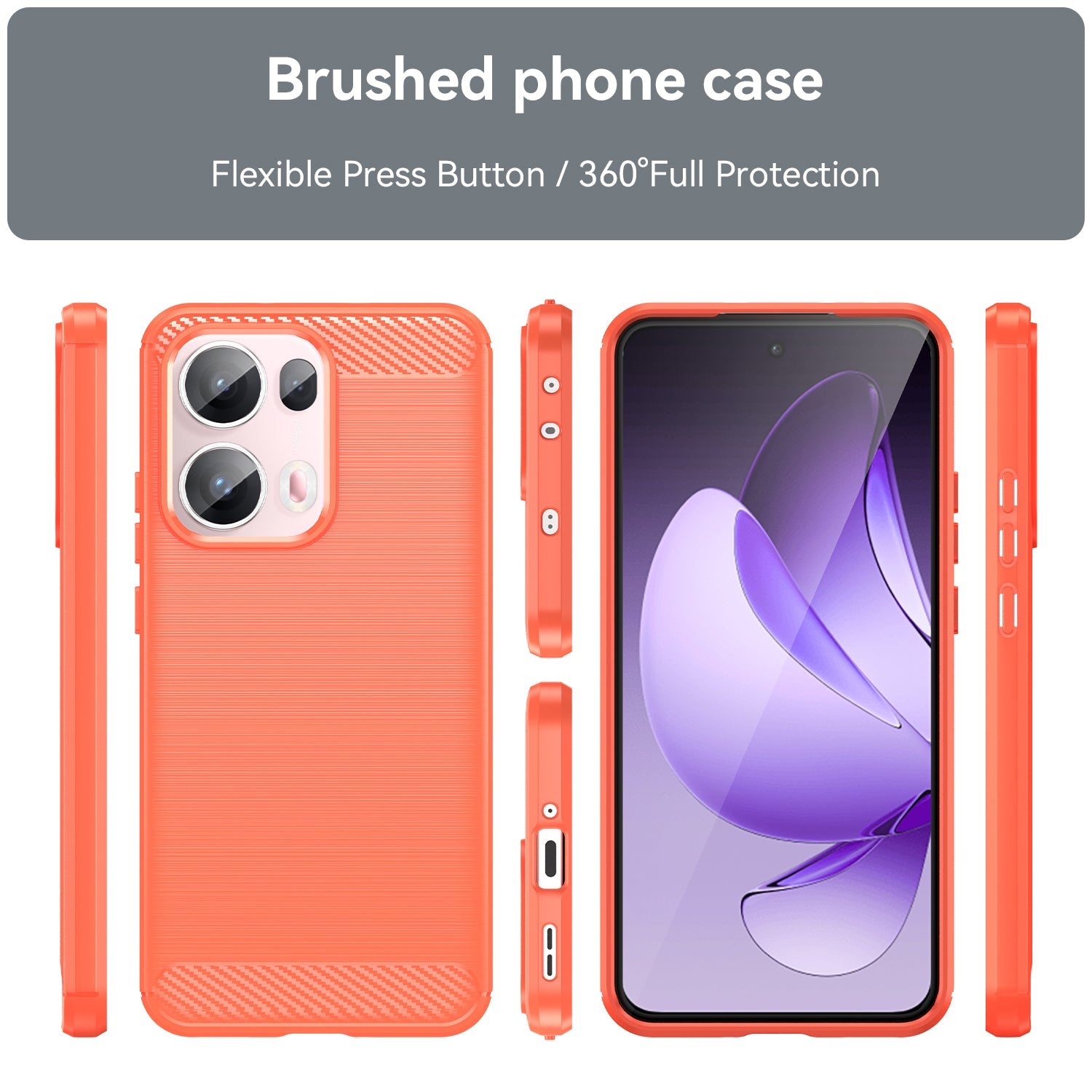 Oppo Reno 13 Pro 5G Carbon Fibre Case [Red]
