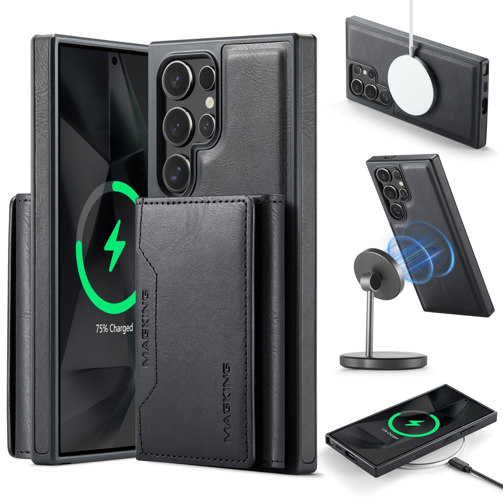 Galaxy S25 Ultra Magsafe Wallet [Black]