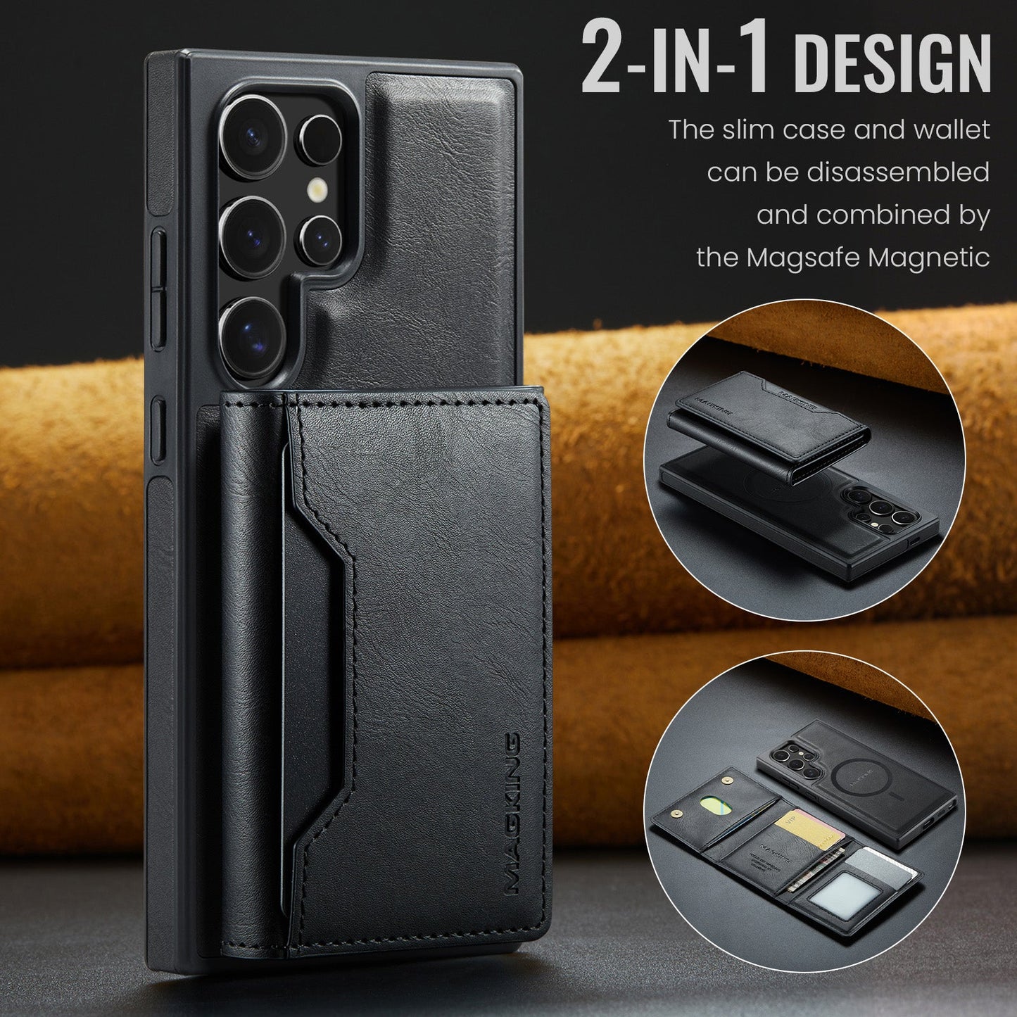 Galaxy S25 Ultra Magsafe Wallet [Black]