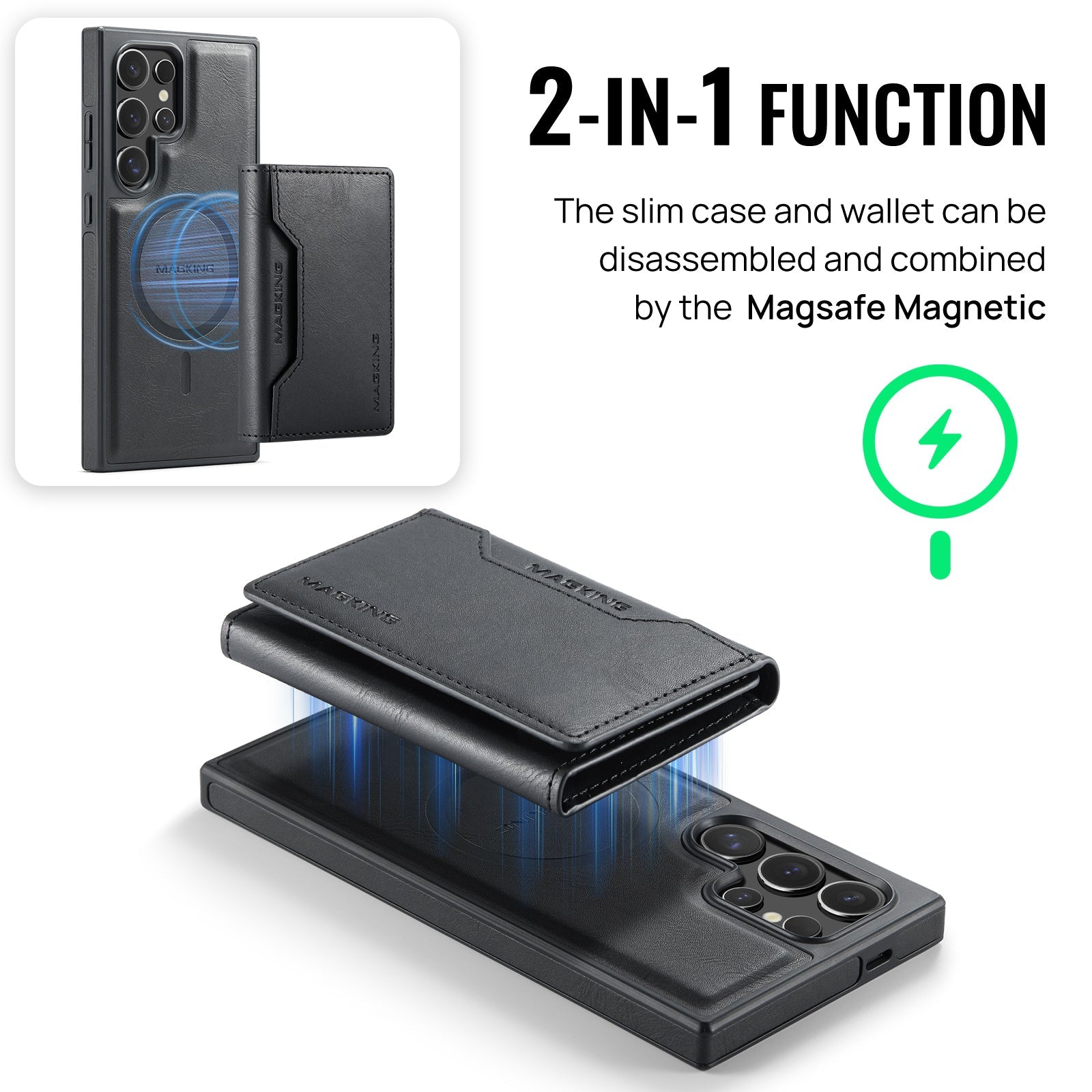 Galaxy S25 Ultra Magsafe Wallet [Black]