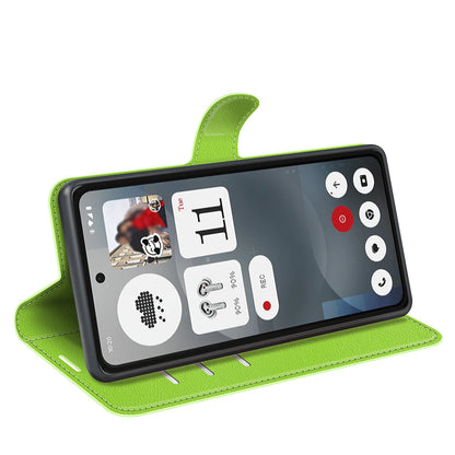 Nothing Phone (3A) Pu Wallet Case [ Green ]