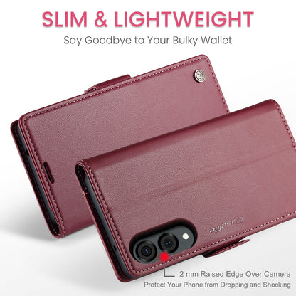 Galaxy S25 Edge Pu Wallet Case [Maroon]