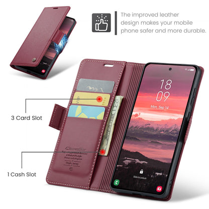 Galaxy S25 Edge Pu Wallet Case [Maroon]