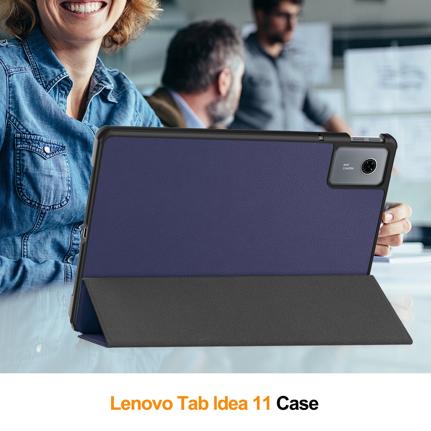 Lenovo Tab 11" 2025 Tb336 Tri-fold Pu Case [Navy]