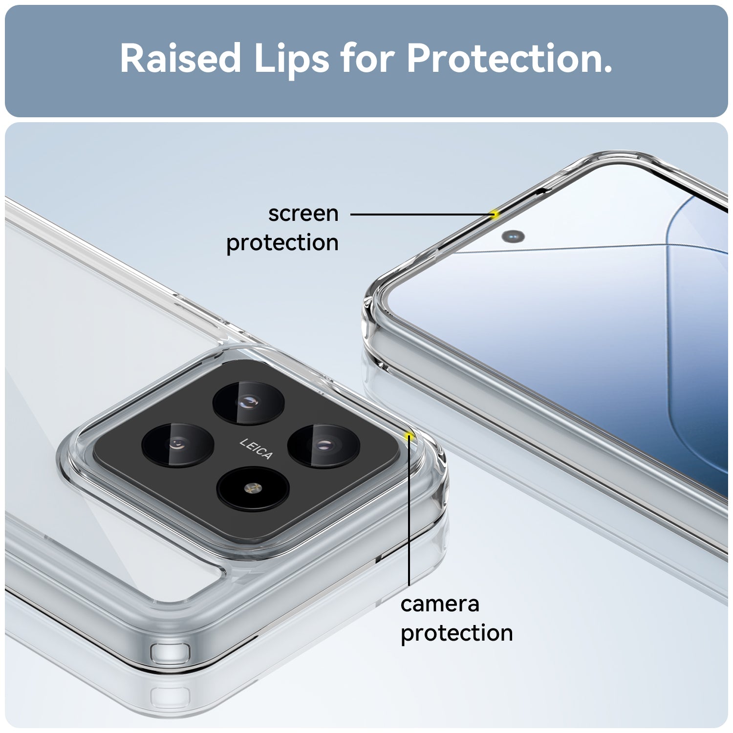 Xiaomi 14 Soft Gel Bumper Case [Clear]